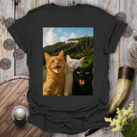Selfie Cats in Hollywood T-Shirt