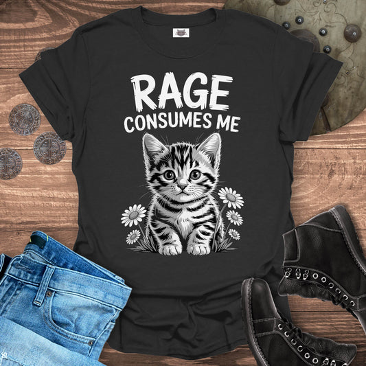Rage Consumes Me Cat T-Shirt