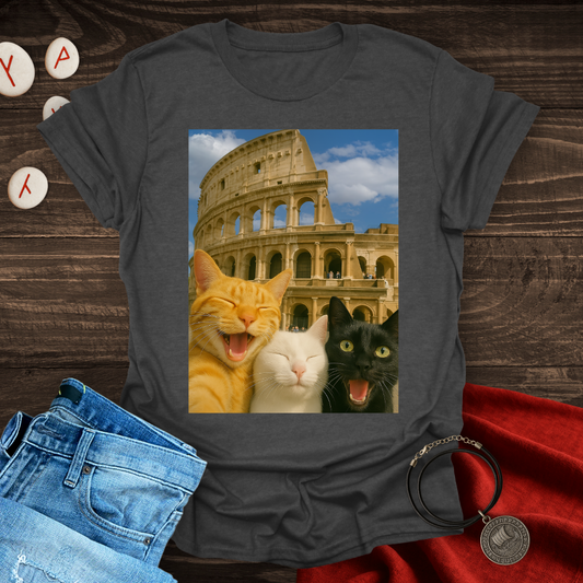 Selfie Cats in Rome T-shirt