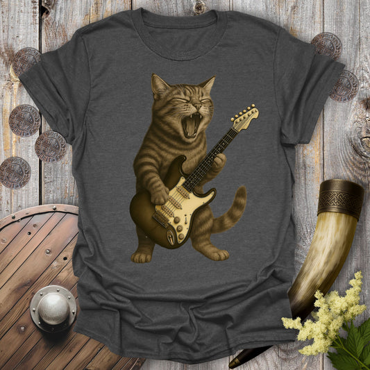 Cat Playing Guitar T-Shirt