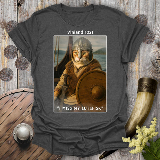 I Miss My Lutefisk – Viking Cat T-Shirt