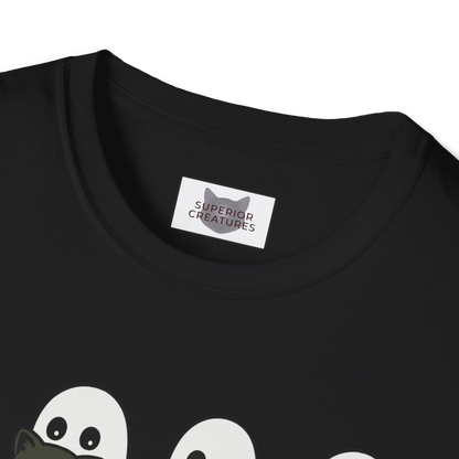 Ghosts & Black Cats – Halloween Graphic T-Shirt