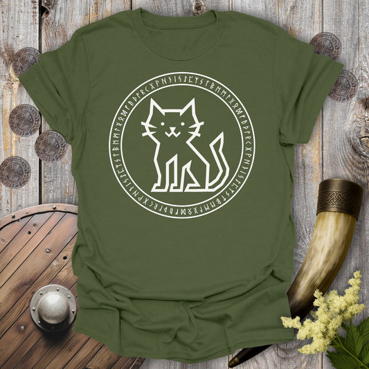 Runestone Cat – Viking T-Shirt