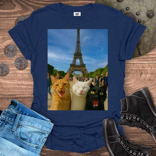 Selfie Cats in Paris T-shirt