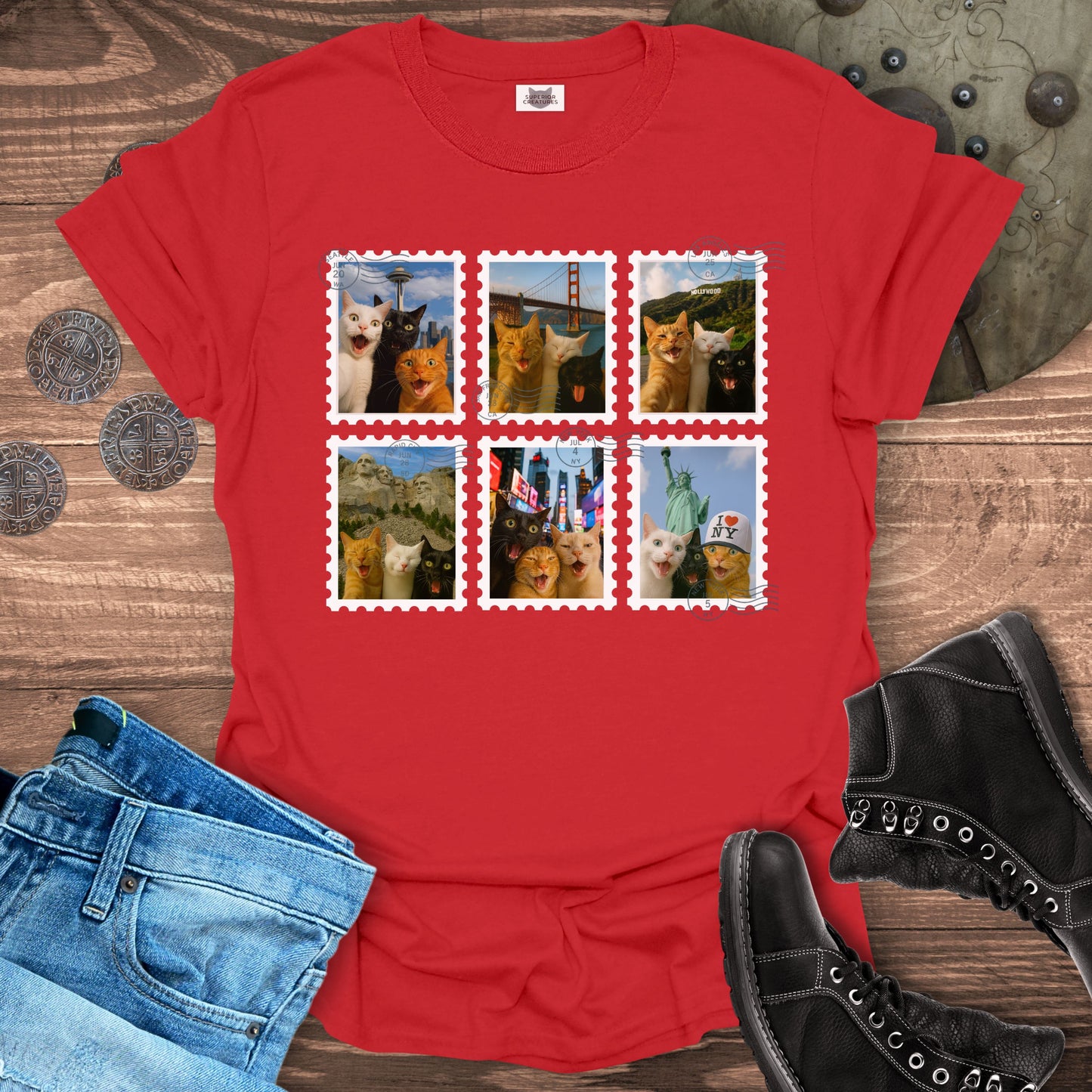 Selfie Cats USA Tour T-Shirt
