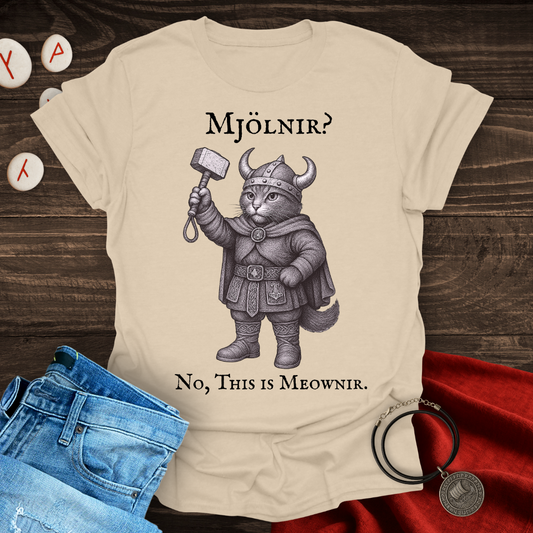 Mjölnir? No, This is Meownir Cat T-shirt