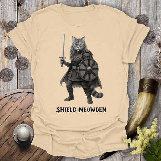 Shield-Meowden Viking Cat T-Shirt