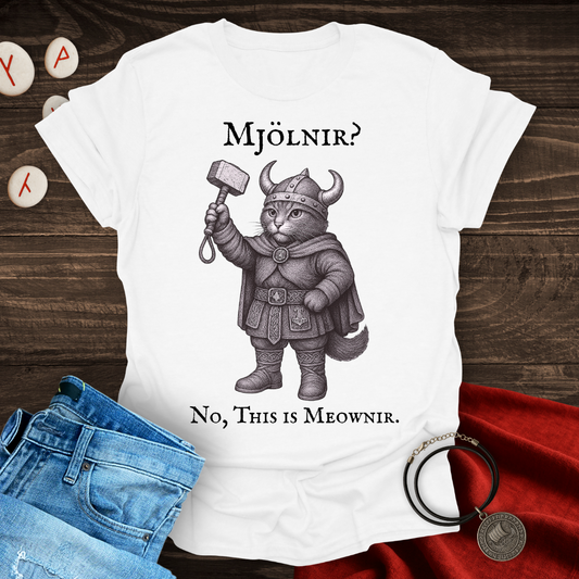 Mjölnir? No, This is Meownir Cat T-shirt