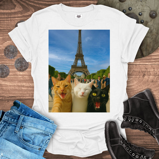 Selfie Cats in Paris T-shirt