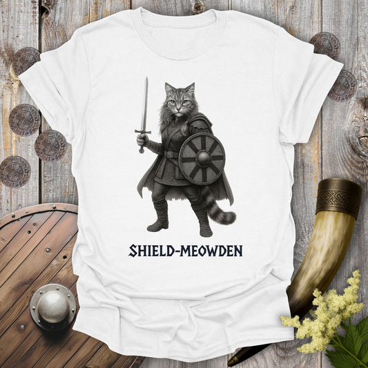 Shield-Meowden Viking Cat T-Shirt