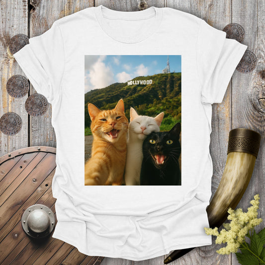 Selfie Cats in Hollywood T-Shirt
